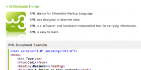 Example of XML