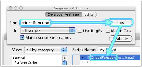 Annotated image of 2Empower plugin in action