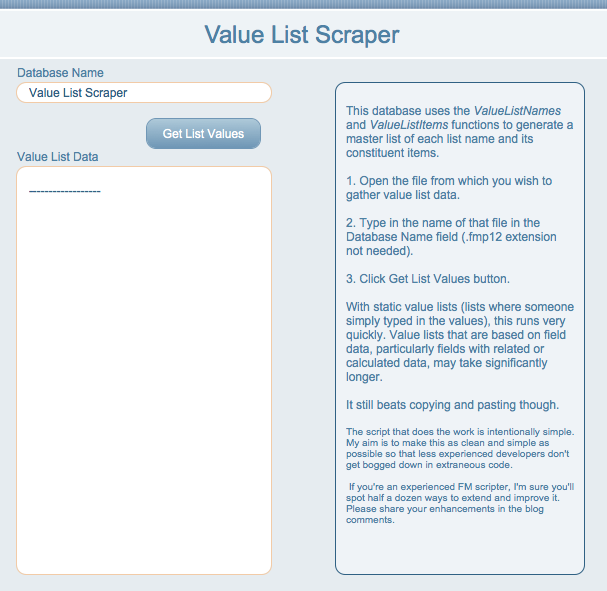 Value List Scraper pic