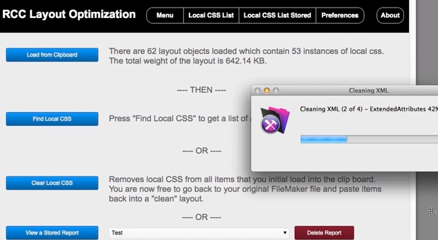 Optimizer running code to analyze CSS