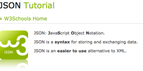 Json tutorial logo