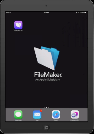FileMaker 14 on an iPad