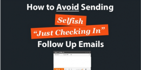 Stop sending selfish emails