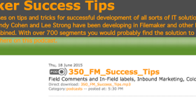 FileMaker Success Tips 350