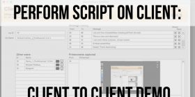 Perform Script on Client