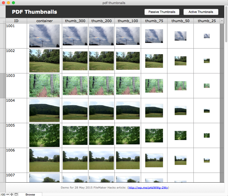 PDF Thumbnails in FileMaker