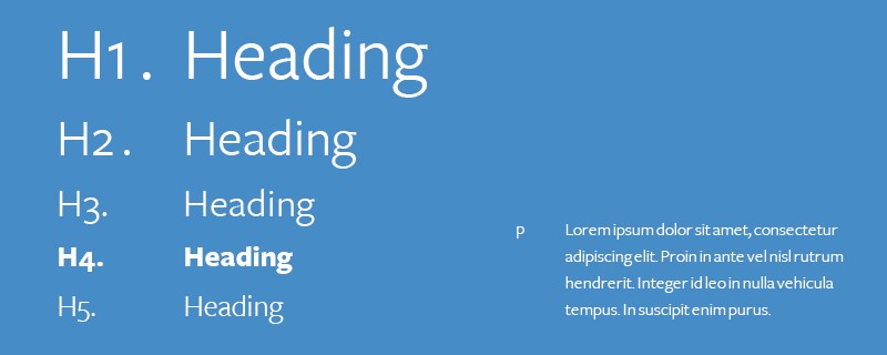Heading types in CSS