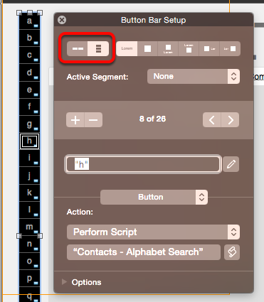Alphabetical Search Button Bar in FileMaker 14