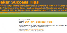 FileMaker Success Tips 364
