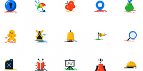 Flat Colorful Icon Pack