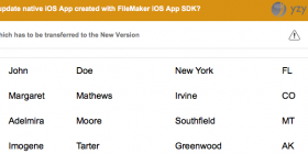 Updating a FileMaker iOS App