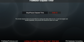 FileMaker Elapsed Timer