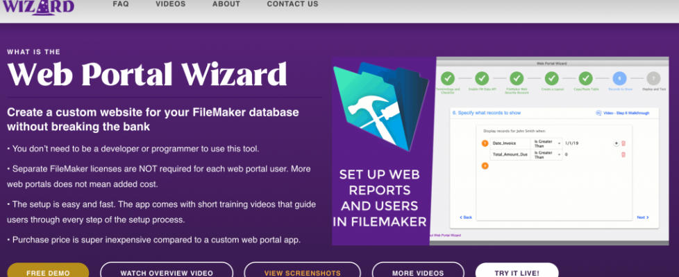 Create a custom website for your FileMaker database without breaking the bank